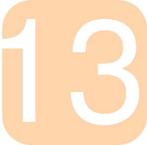 Number 13 clipart