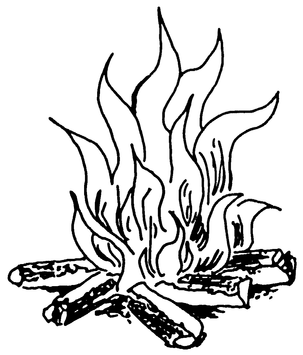 Fire Flames Black And White - Free Clipart Images