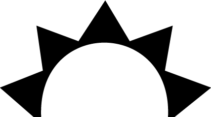 golden ray logo over mine, - Free Clipart Images