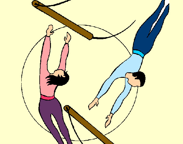 Dibujo de Trapecistas saltando pintado por Candesua en Dibujos.net ...