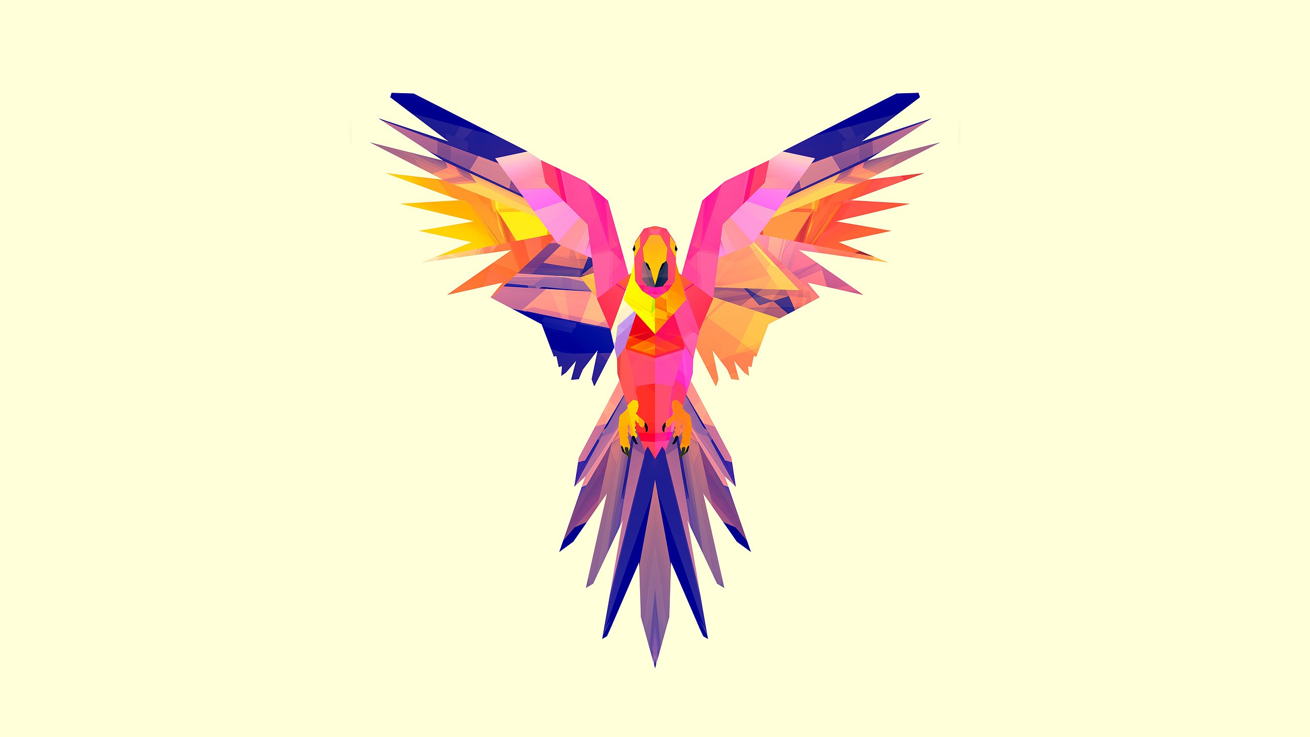 abstract, birds, animals, vectors, parrots, digital art, Justin ...