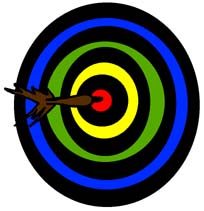 Dartboard clipart