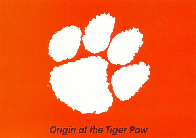 Clemson Paw Stencil images