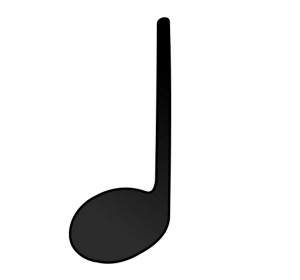 Quarter Note Stem Facing Down-vector Clip Art-free Vector Free ...