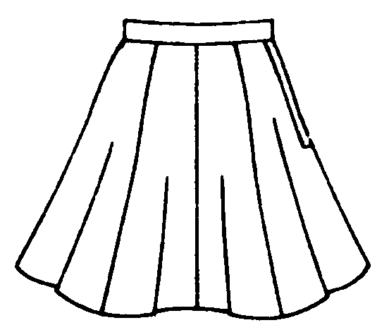 Black Clothes Black And White Clipart