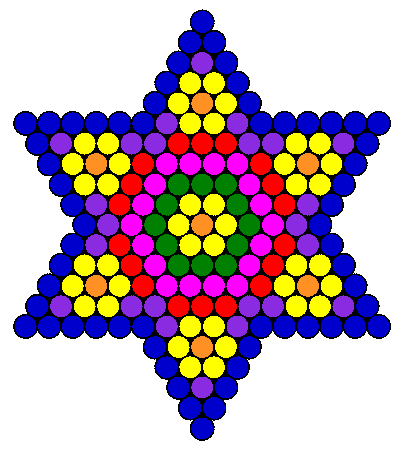 Flower Star Fuse Bead Pattern Perler Bead Pattern | Bead Sprites ...