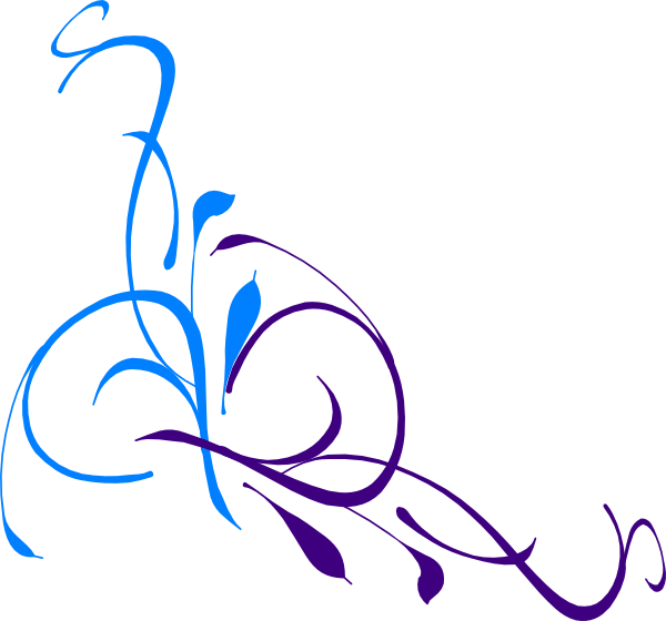 Wedding Floral Swirl Clip Art - vector clip art ...