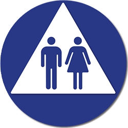 ADA Compliant and Title 24 Compliant Unisex Restroom Door Signs ...
