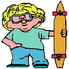 Russ Howell - SkateBoarding / Surf - ClipArt