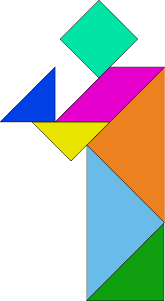 Tangram clip art Free Vector