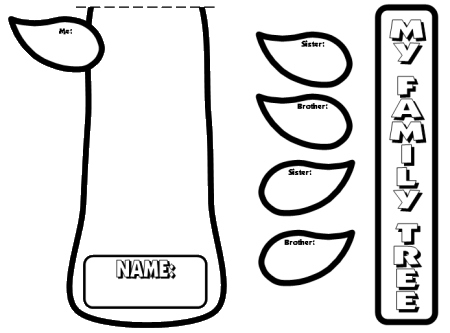 Family Tree Lesson Plans: Large tree templates for designing a ...