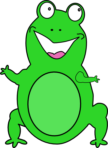 Happy Frog Clip Art