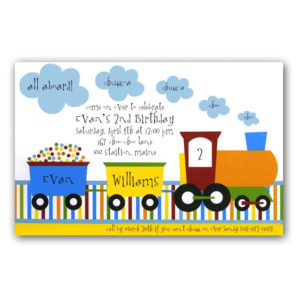 Choo Choo Train Invitations | PaperStyle
