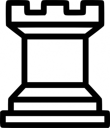 Rook Chess Piece clip art vector, free vectors