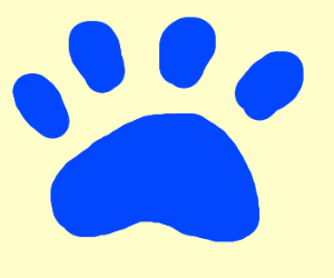 Blues Clues paw print.