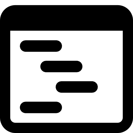 Black outline icon - Free black debug icons