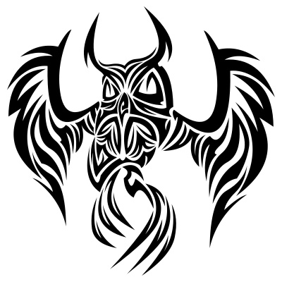 Owl Tattoo Silhouette Phoenix Stencil Clipart | Just Free Image ...