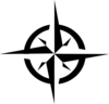 White Compass Rose clip art - vector clip art online, royalty free ...