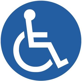 Anti-Slip HANDICAPPED SYMBOL, Safety Floor Signs