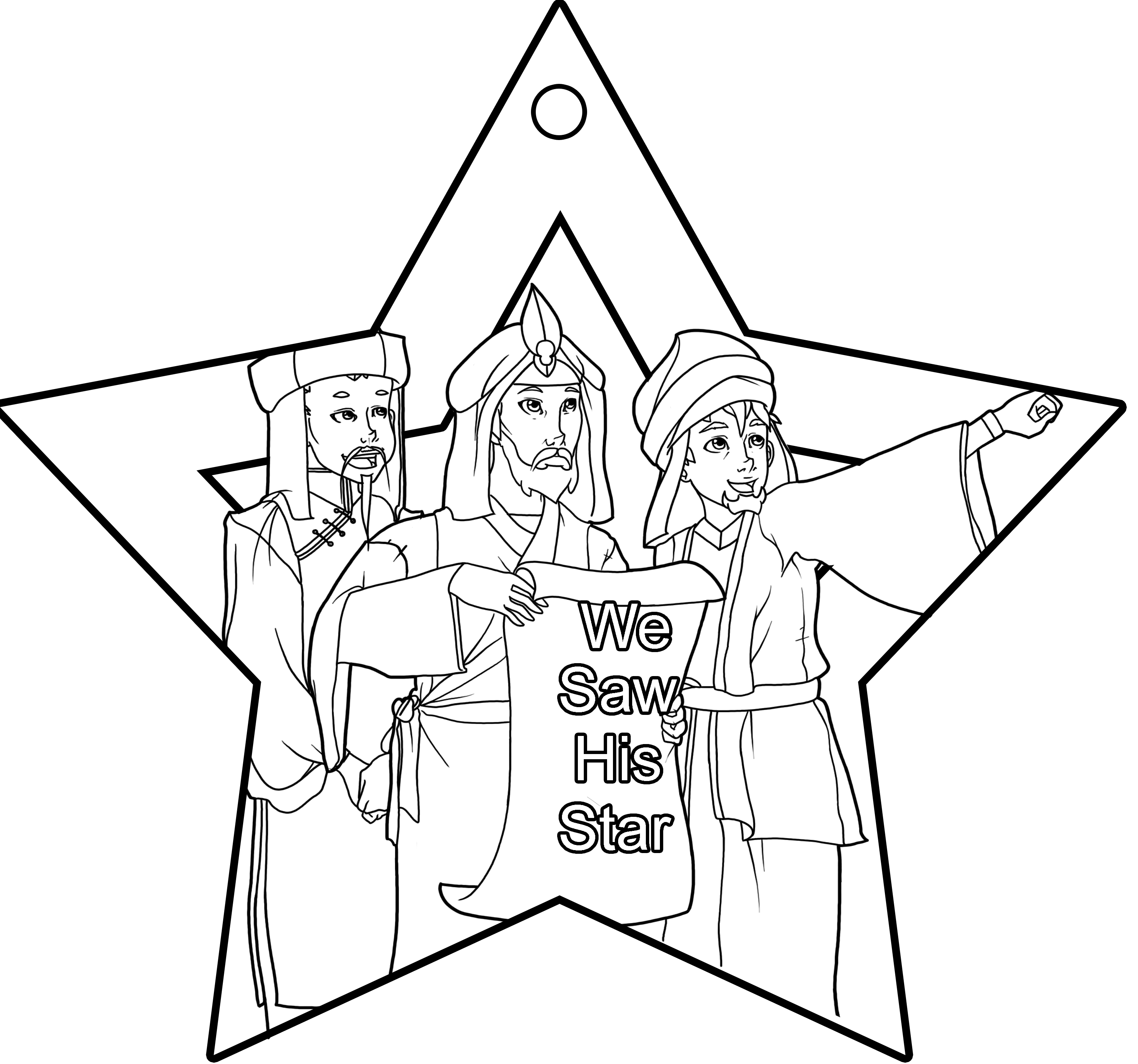 Free prints of Black & White ornaments to color on just three ...
