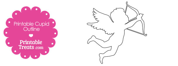Printable Cupid Outline — Printable Treats.com