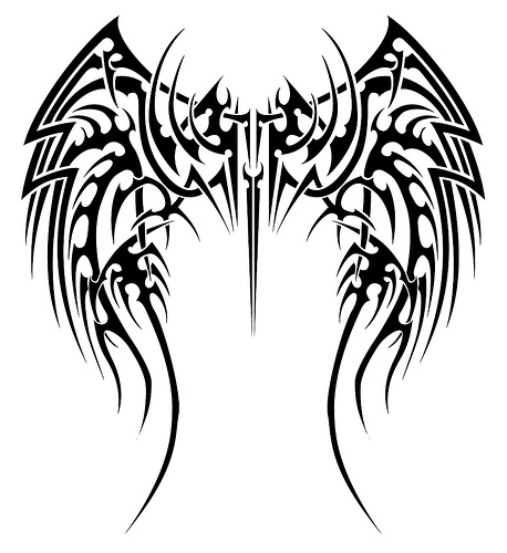 Drawings Of Crosses With Wings
