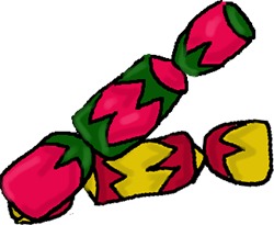 Christmas cracker clipart