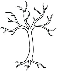 Bare Tree Coloring Page - Free Clipart Images