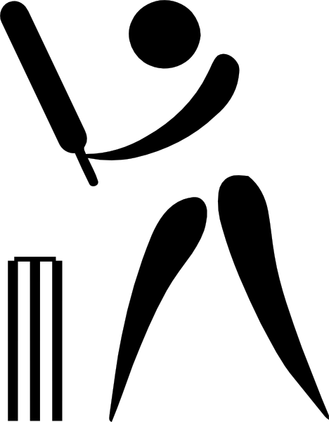 Cricket Logo Clipart Black & White