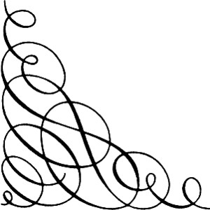 Clip art corner scrolls