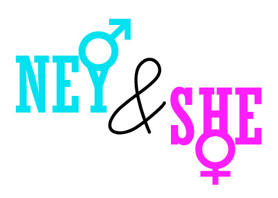 he and she logo by harveyrosero on DeviantArt