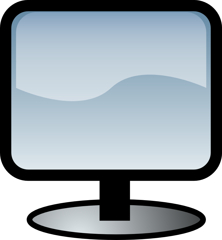 Free Computer Clipart Image - 228, Computer Monitor And Keyboard ...