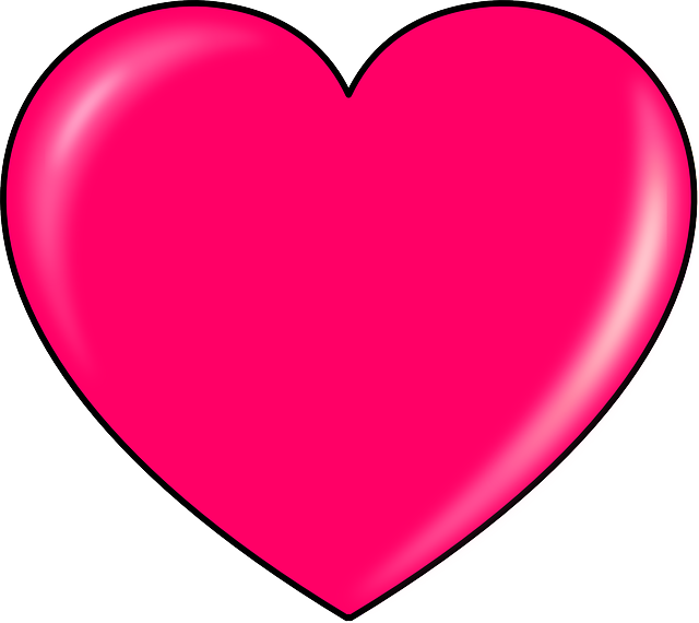 SMALL, OUTLINE, CARTOON, HEART, LOVE, PINK, HEARTS - Public Domain ...