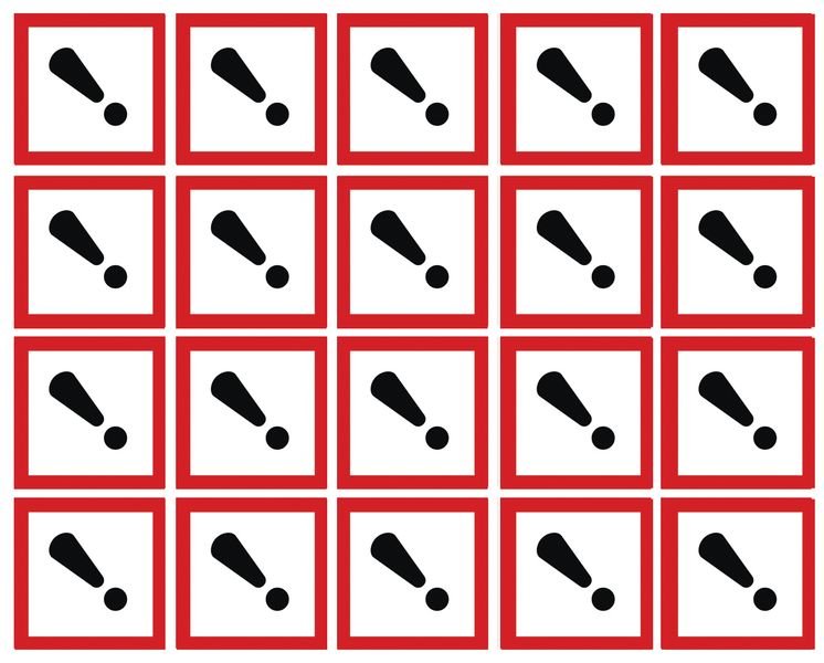 GHS Symbols On-a-Sheet - Harmful/Irritant | Seton UK