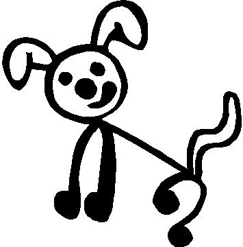 Stick Figure Dog