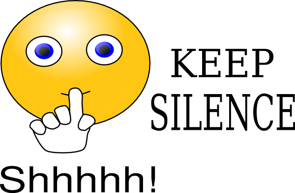 Shh Be Quiet Shhh Clip Art