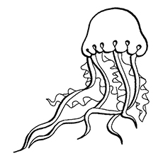 10 Lovely Jellyfish Coloring Pages For Your Toddler