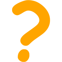 Orange question mark 2 icon - Free orange question mark icons