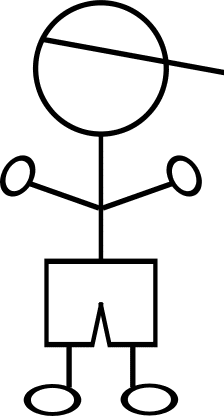 Cartoon Stick Boy Clipart