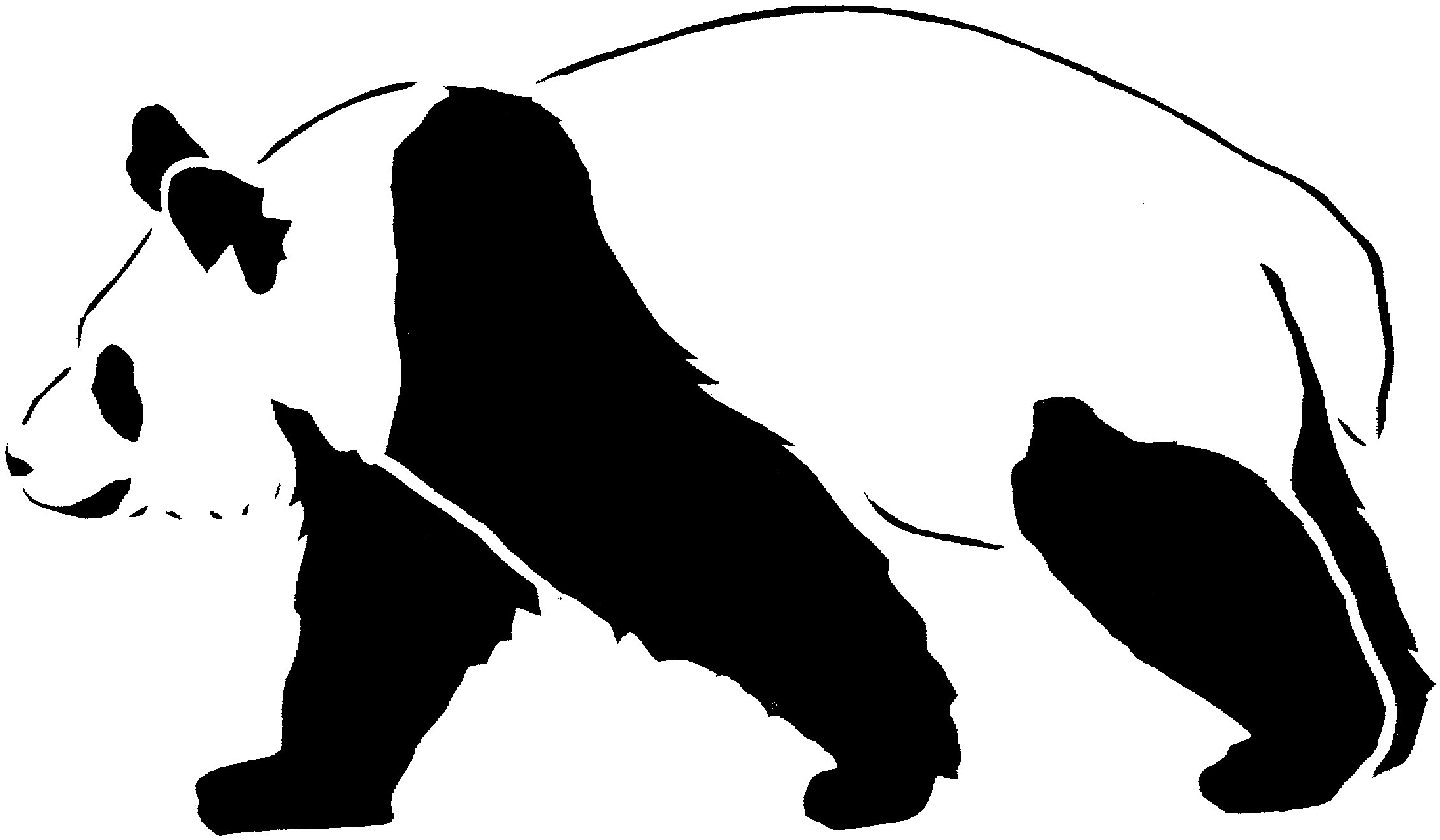 PANDA OUTLINE | Free Download Clip Art | Free Clip Art | on ...