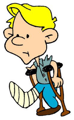 Funny Broken Leg Clipart