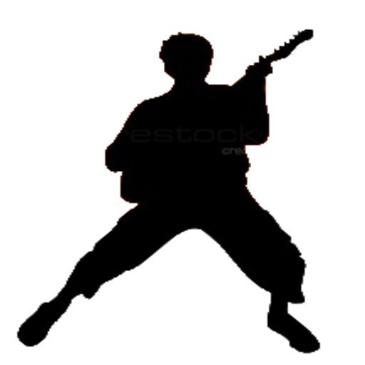 Second Life Marketplace - Guitar Player Silhouette