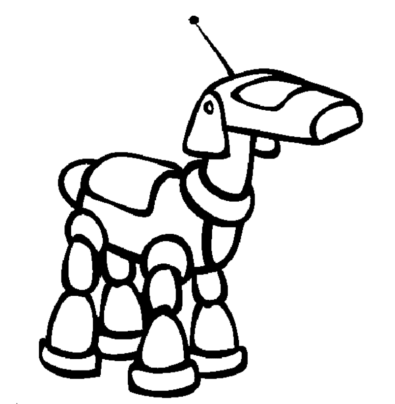 Robot Coloring Page