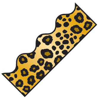 Border Leopard Print Scalloped :: Borders :: Decoration ...