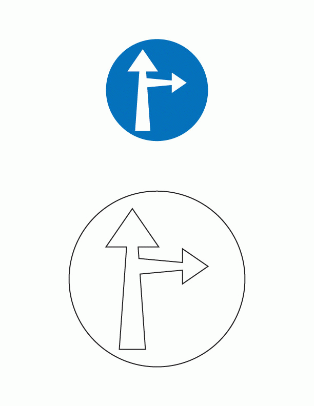 Road Sign Coloring Pages - AZ Coloring Pages