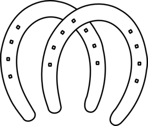Horseshoe template printable clipart 2 image #39535