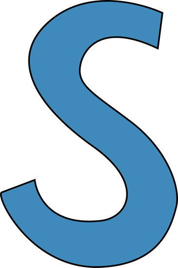 Blue Letter S Clipart