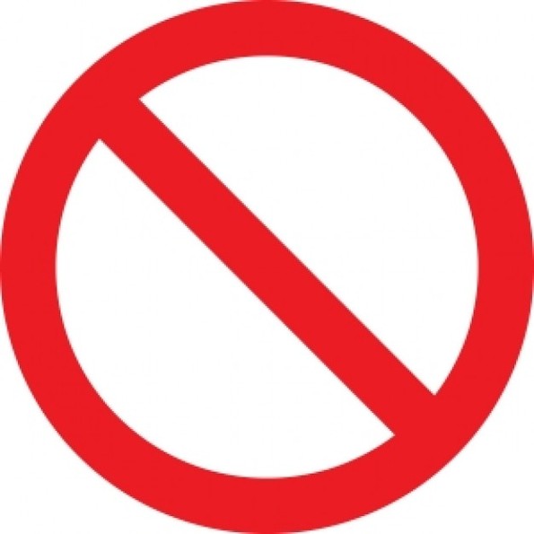 Circle Slash Symbol Clipart - Free to use Clip Art Resource
