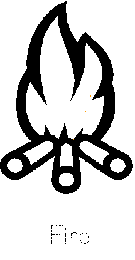 fire flame Colouring Pages (page 2), Fireplace with Flame Coloring ...