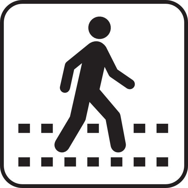 Pedestrian Sign Clipart